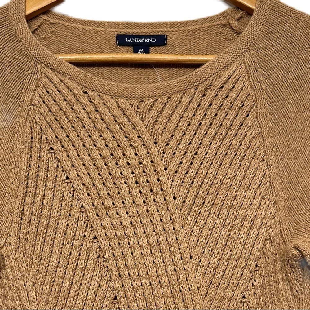 Lands’‎ End Tight Knit Sweater Medium 10-12 - Picture 5 of 11